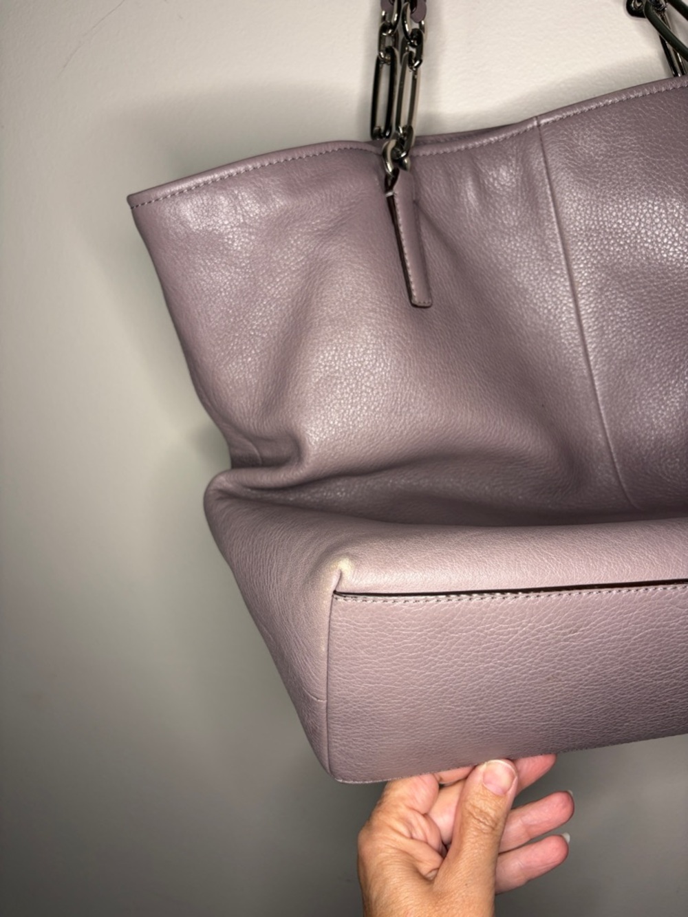 Coach Madison Sophia Leather Tote in Soft Lavender Pebbled Leather - Picture 6 of 9